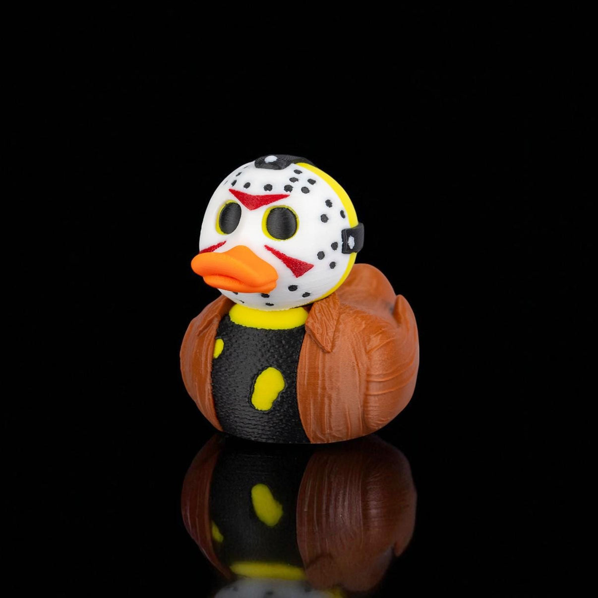 Jason Ducky - Handcrafted Parody Ducky for Jeep Ducking - Gift for Halloween Fans, Friday the 13th fan, coworker, boyfriend, husband