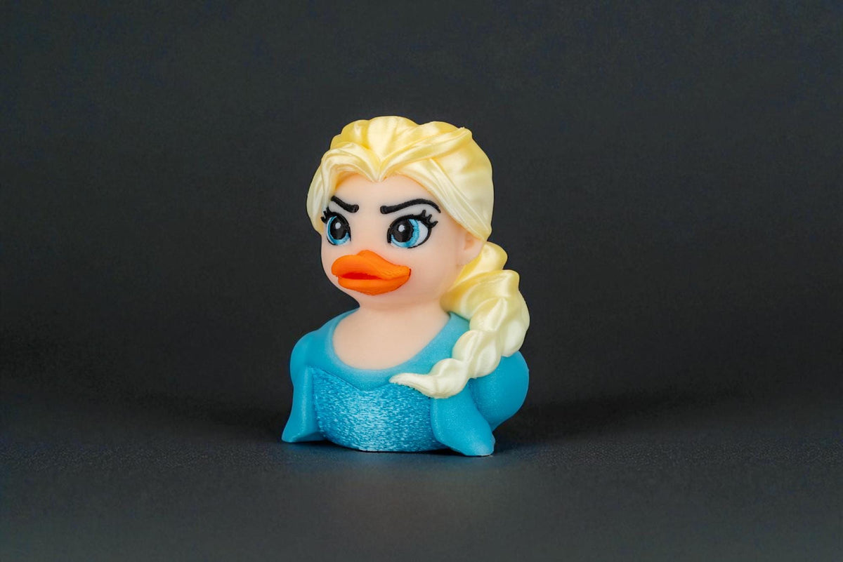 Snow Queen Ducky - Handcrafted Parody Duck, Jeep Ducking Gift for Duck Collectors